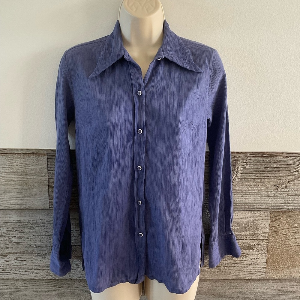 Christian Dior Vintage 70's Saks Fifth Avenue Shirt Blouse Sz 12 (Q1)